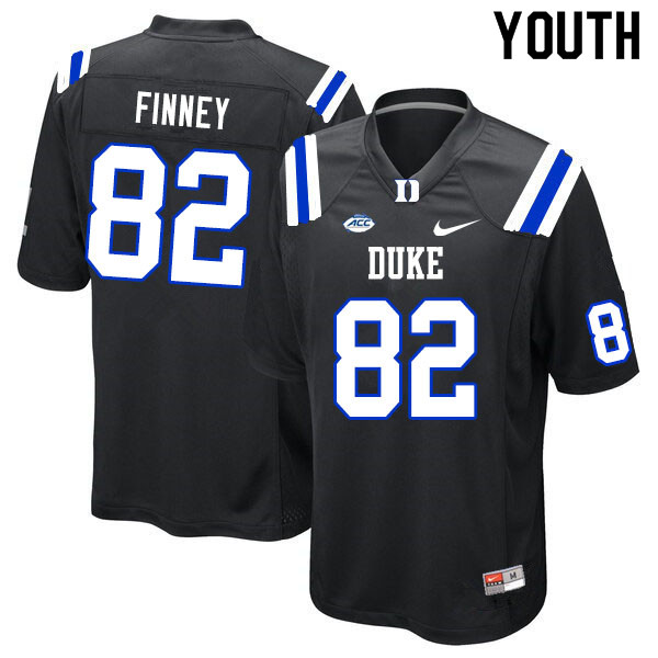 Youth #82 Cole Finney Duke Blue Devils College Football Jerseys Sale-Black